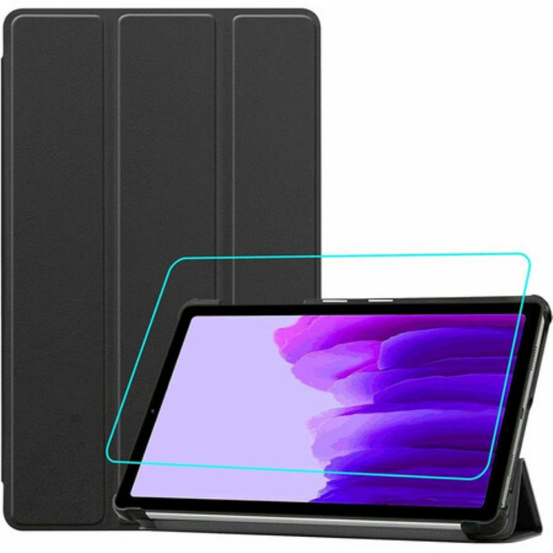 Capa De Celular Para Samsung Galaxy Tab A7 Lite Couro Sintético E Protetor De Tela