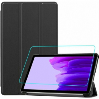 Capa De Celular Para Samsung Galaxy Tab A7 Lite Couro Sintético E Protetor De Tela