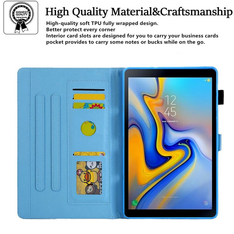 Capa De Couro Para Samsung Galaxy Tab A7 Lite Espaço De Design