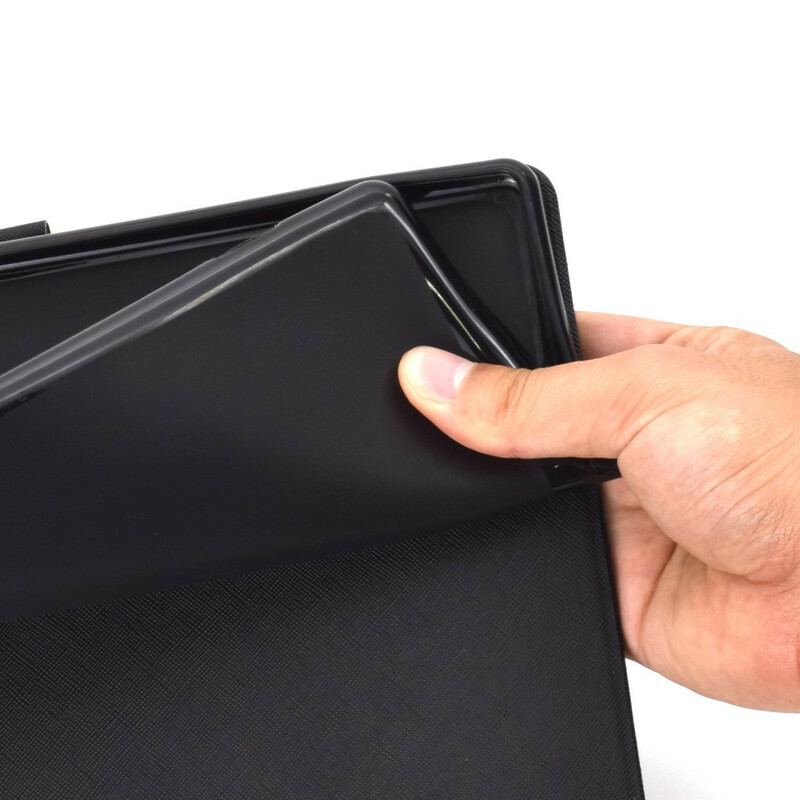 Capa De Couro Para Samsung Galaxy Tab A7 Lite Fada Borboleta