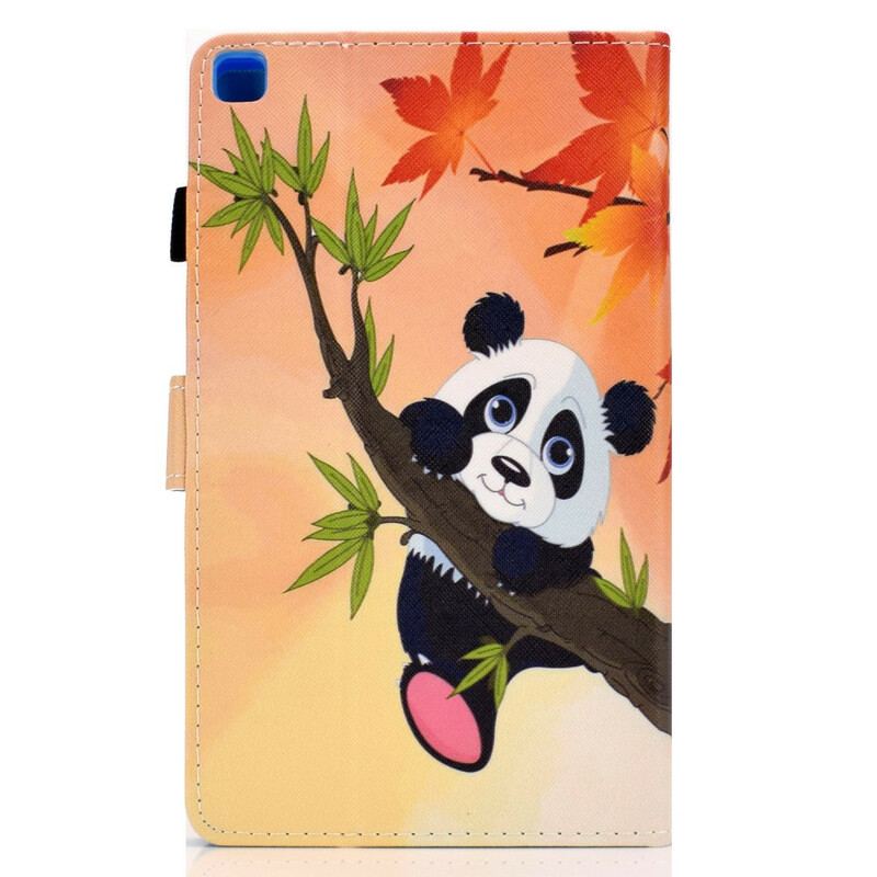 Capa Em Pele Para Samsung Galaxy Tab A7 Lite Panda Fofo