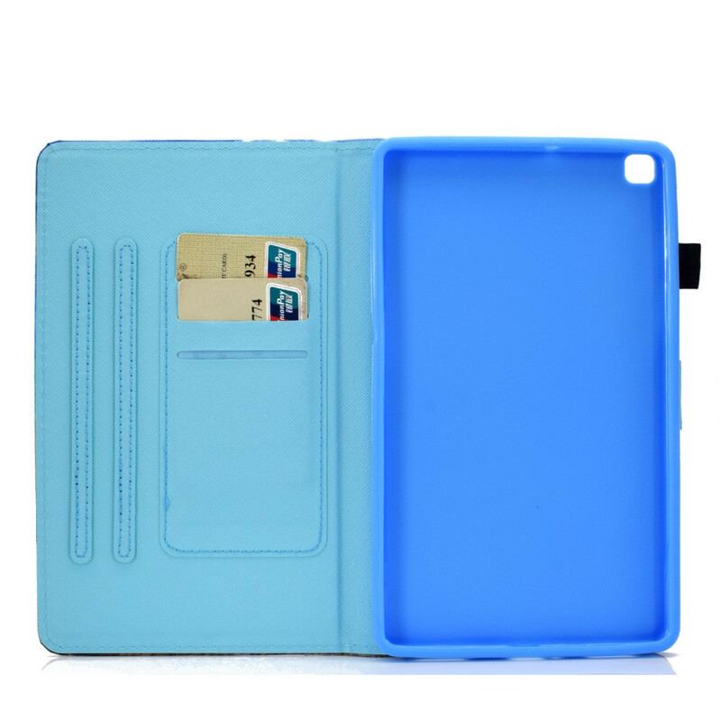 Capa Flip Para Samsung Galaxy Tab A7 Lite Borboletas Arco-íris