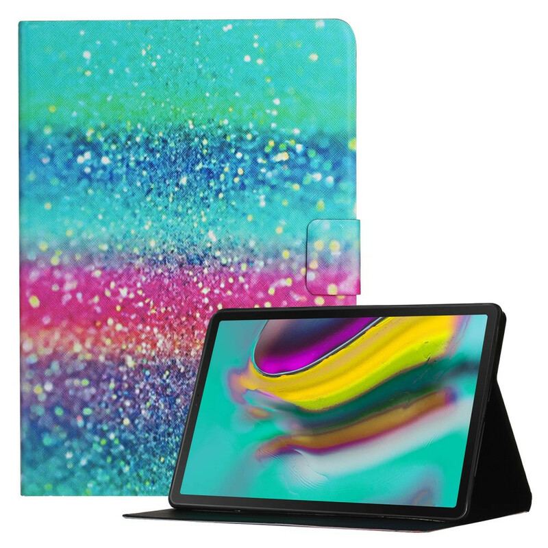 Capa Flip Para Samsung Galaxy Tab A7 Lite Desenho De Lantejoulas