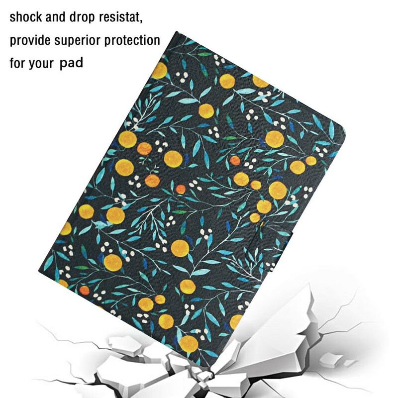 Capa Flip Para Samsung Galaxy Tab A7 Lite Flores Flores Flores