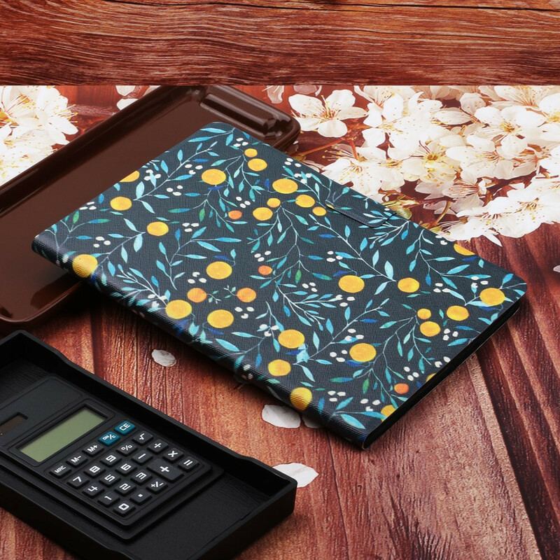 Capa Flip Para Samsung Galaxy Tab A7 Lite Flores Flores Flores