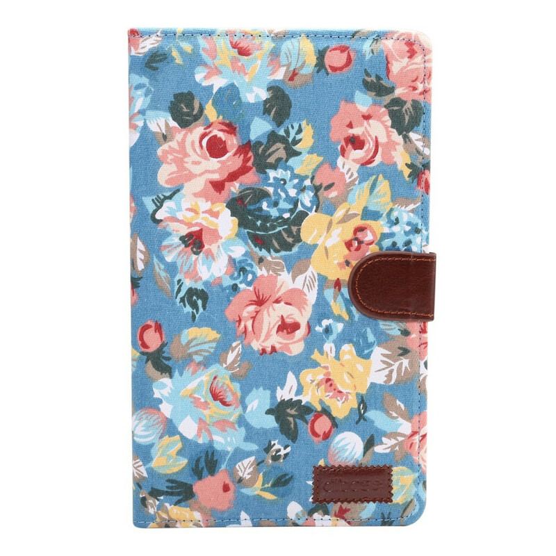 Capa Flip Para Samsung Galaxy Tab A7 Lite Flores Da Liberdade