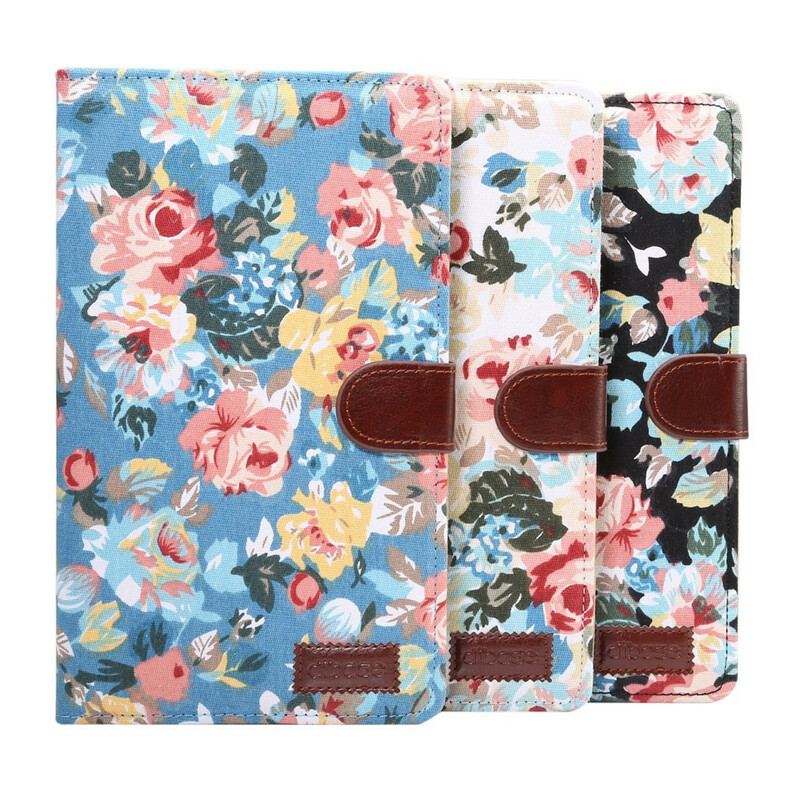 Capa Flip Para Samsung Galaxy Tab A7 Lite Flores Da Liberdade