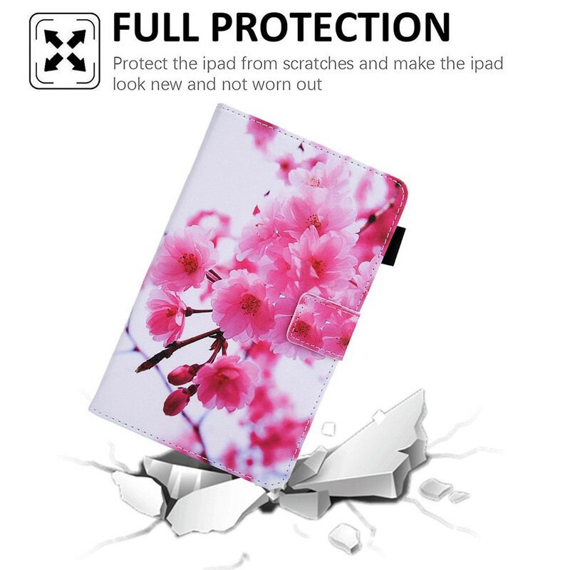 Capa Flip Para Samsung Galaxy Tab A7 Lite Flores Dos Sonhos