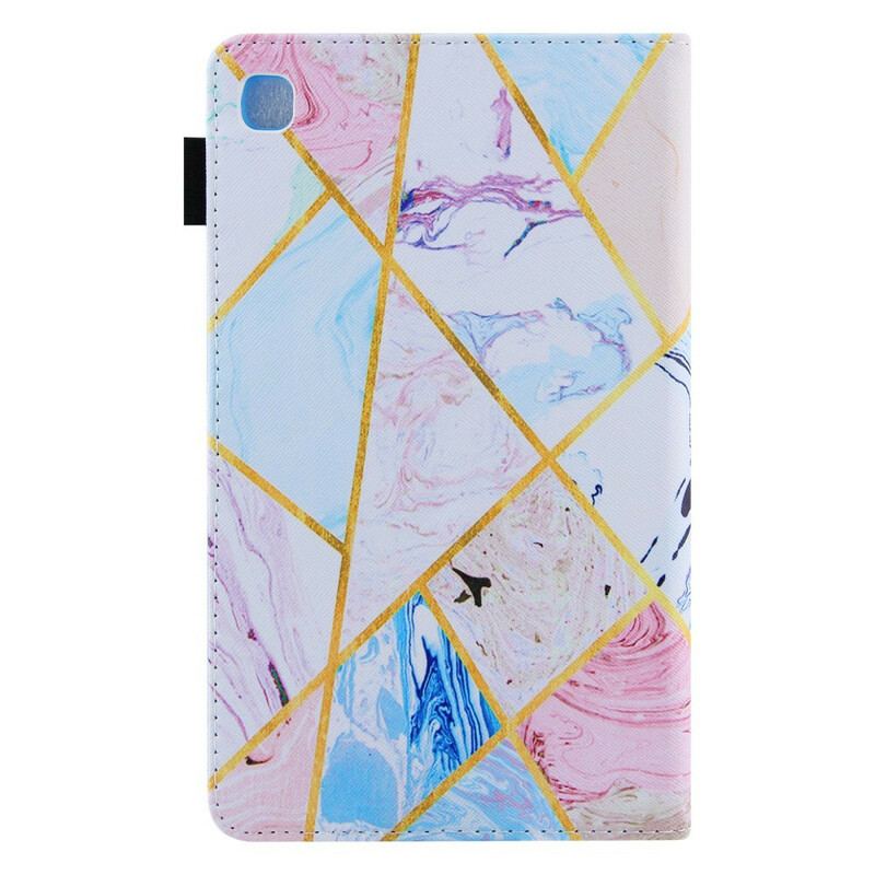 Capa Flip Para Samsung Galaxy Tab A7 Lite Influência Do Mármore