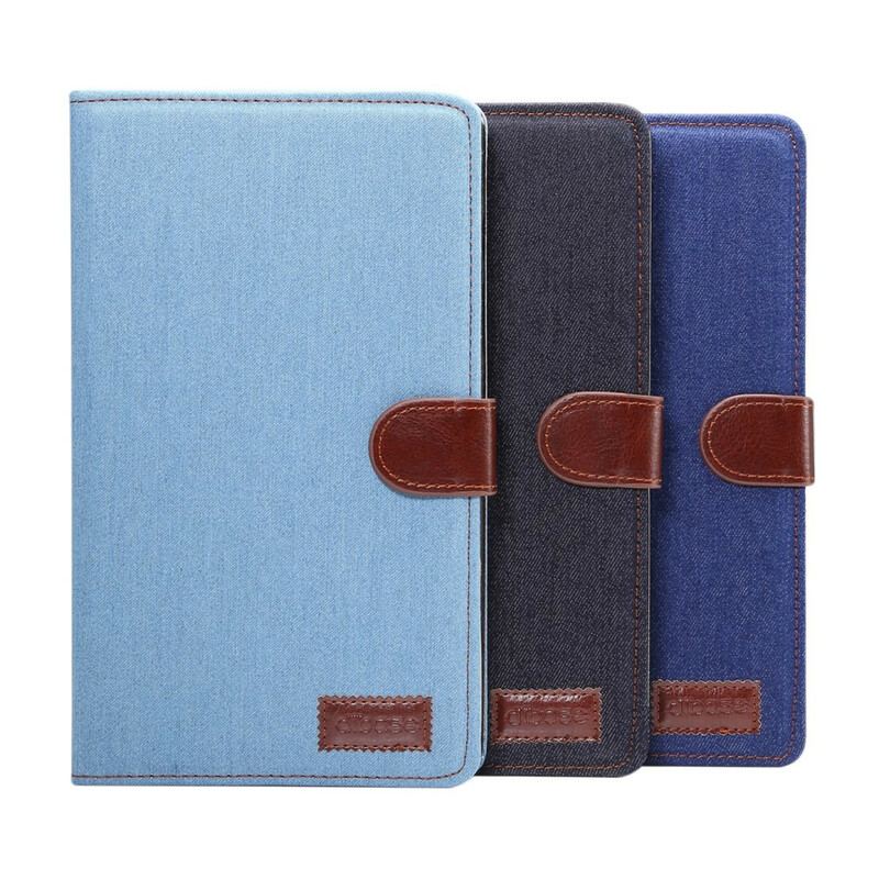 Capa Flip Para Samsung Galaxy Tab A7 Lite Jeans