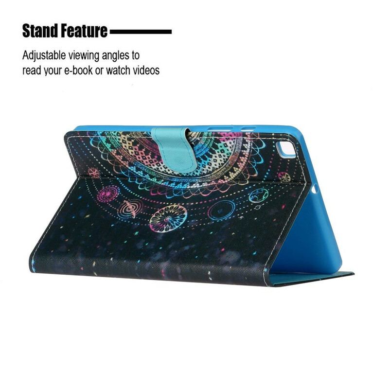 Capa Flip Para Samsung Galaxy Tab A7 Lite Mandala Art Series