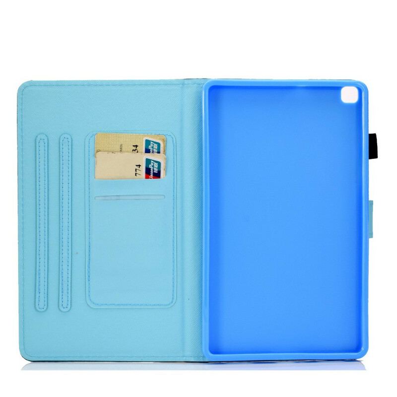 Capa Flip Para Samsung Galaxy Tab A7 Lite Minha Gatinha E Borboleta