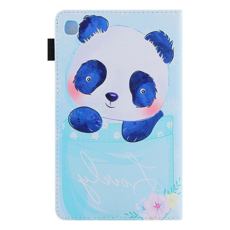 Capa Flip Para Samsung Galaxy Tab A7 Lite Panda Fofo