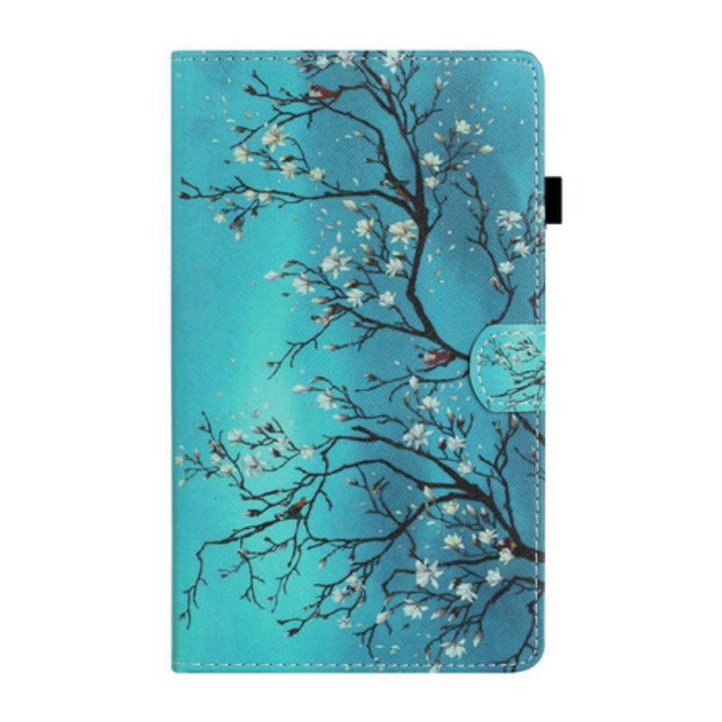 Capa Flip Para Samsung Galaxy Tab A7 Lite Ramos Floridos