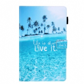 Capa Flip Para Samsung Galaxy Tab A7 Lite Viva Isso