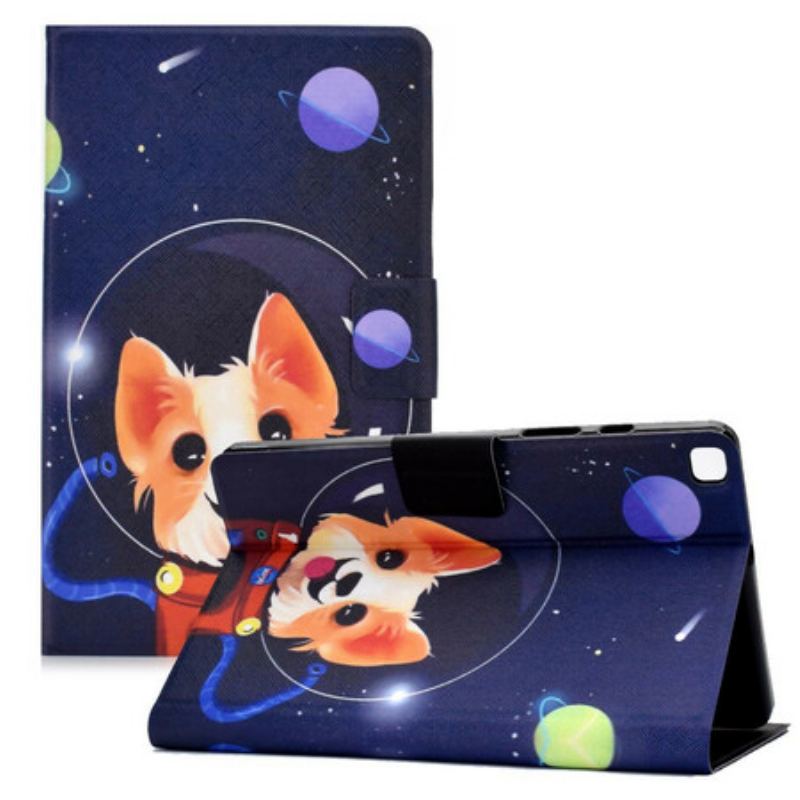 Capa Folio Para Samsung Galaxy Tab A7 Lite Cao Espacial