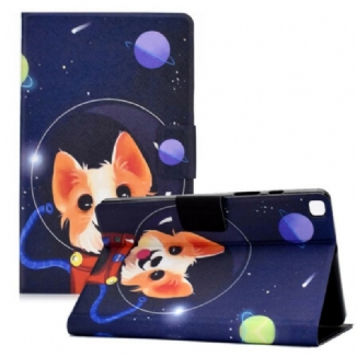 Capa Folio Para Samsung Galaxy Tab A7 Lite Cao Espacial