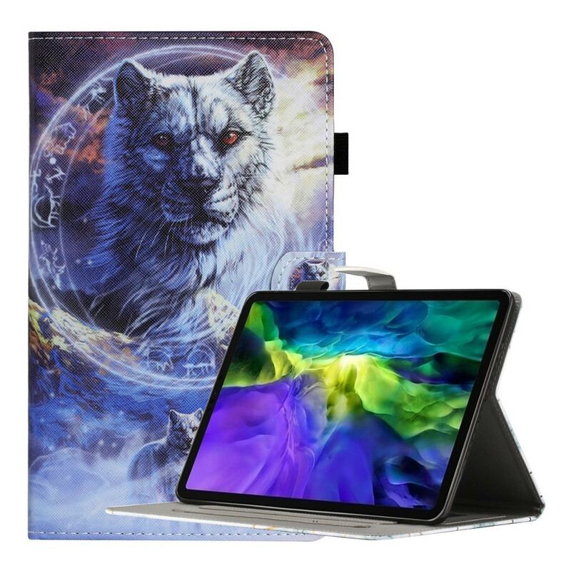 Capa Folio Para Samsung Galaxy Tab A7 Lite Lobo