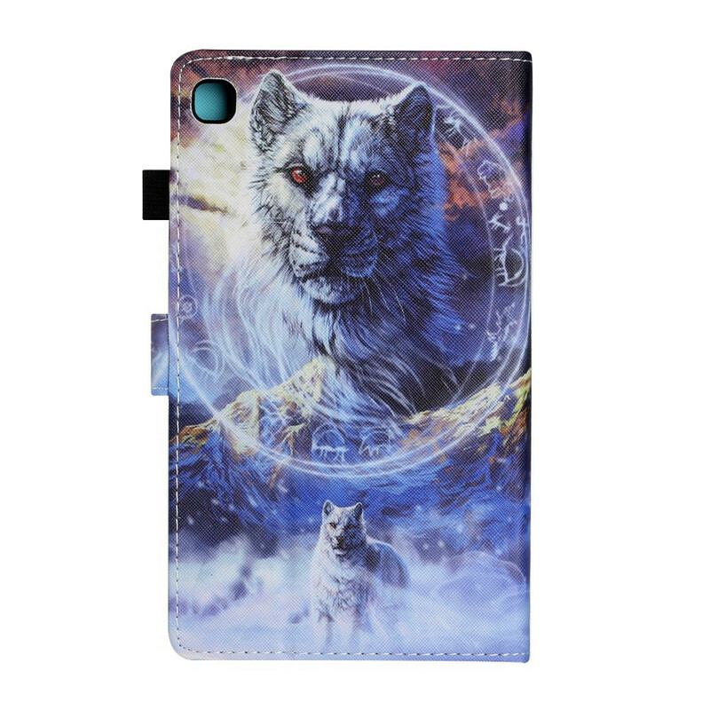 Capa Folio Para Samsung Galaxy Tab A7 Lite Lobo