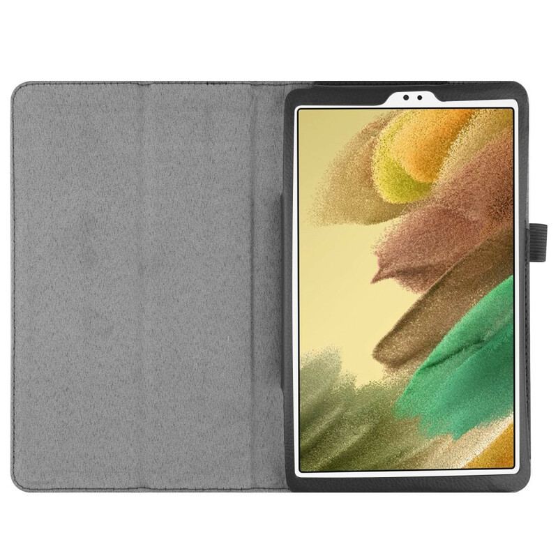 Capa Para Samsung Galaxy Tab A7 Lite 2 Abas De Couro Sintético De Lichia