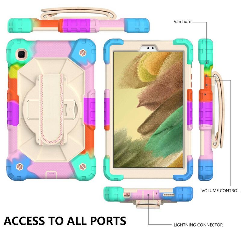 Capa Para Samsung Galaxy Tab A7 Lite Camuflagem Multifuncional