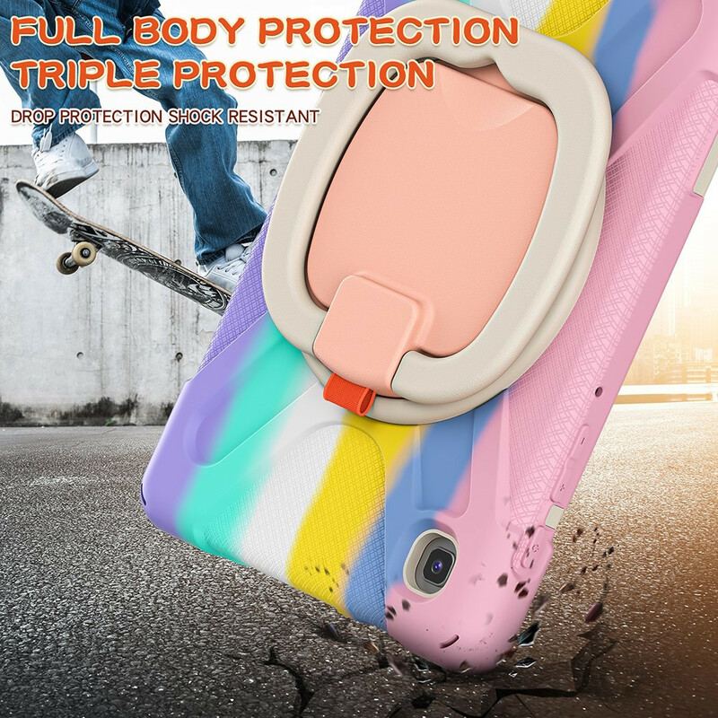 Capa Para Samsung Galaxy Tab A7 Lite Cor De Suporte De Anel Ultra Resistente