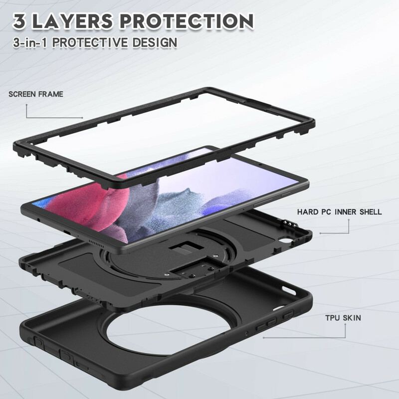 Capa Para Samsung Galaxy Tab A7 Lite Capa Proteção Proteção Tripla Com Alça E Suporte