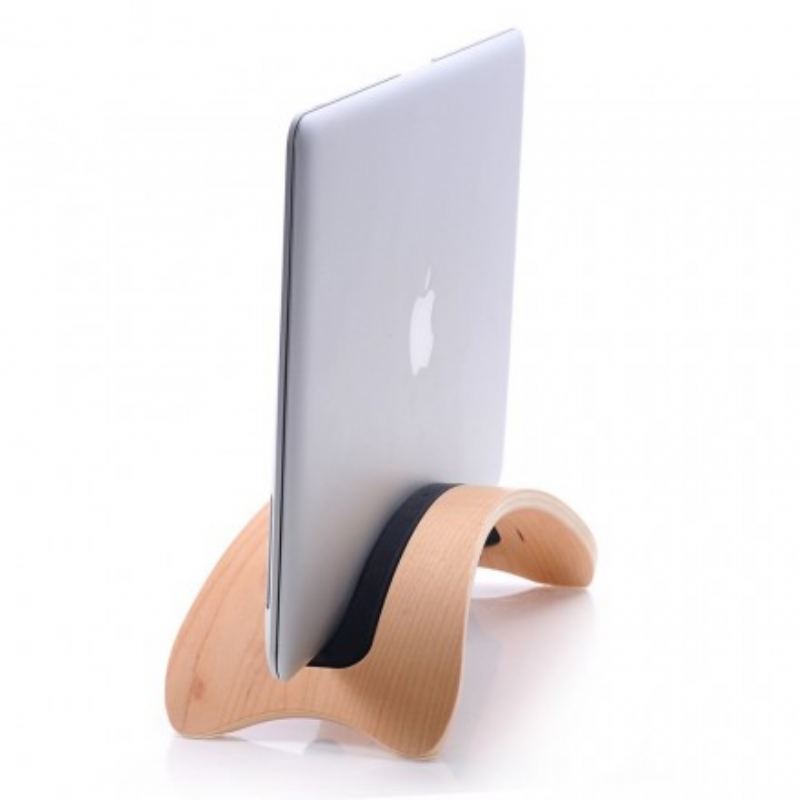 Suporte Bookarc De Madeira Natural Para Macbook