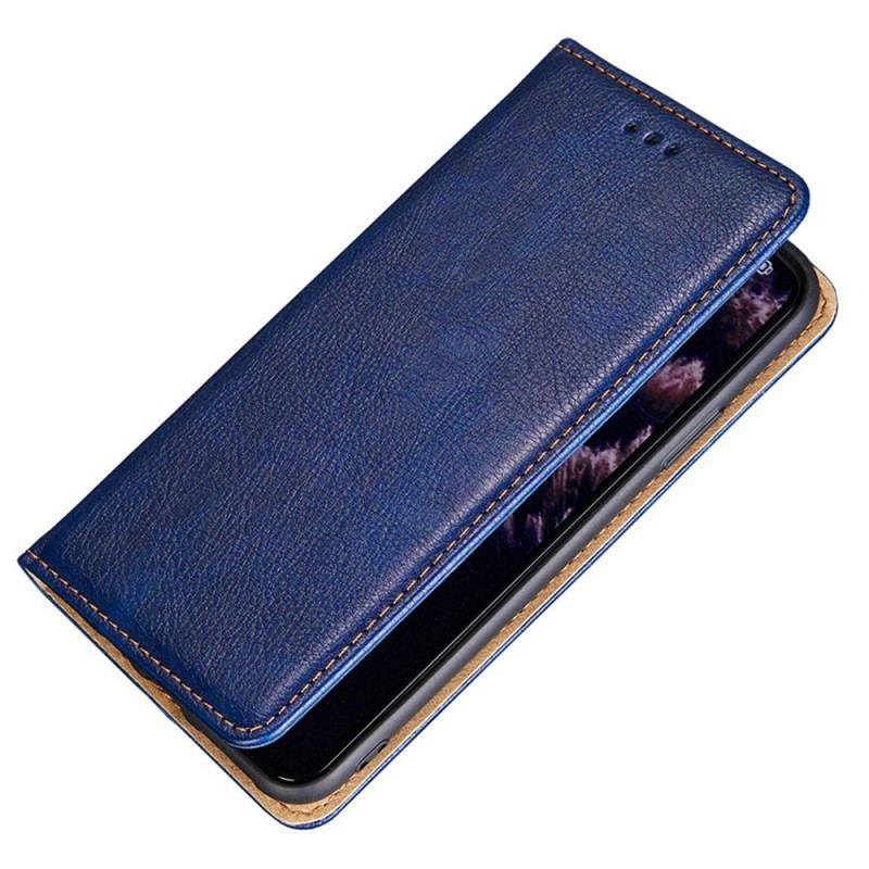 Capa De Celular Para Samsung Galaxy A53 5G Flip Costura De Couro Falso