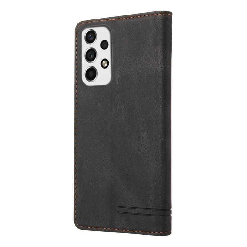 Capa De Celular Para Samsung Galaxy A53 5G Flip Couro Sintético Gq.utrobe