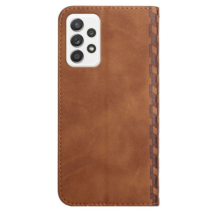 Capa De Celular Para Samsung Galaxy A53 5G Flip Estilo Couro Padrão 3d