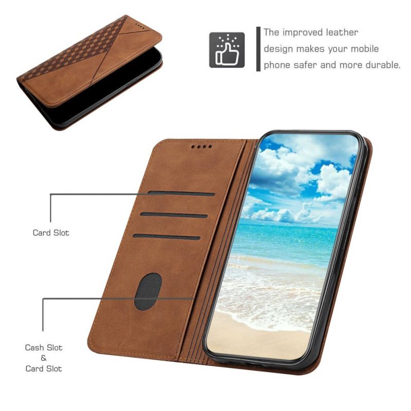 Capa De Celular Para Samsung Galaxy A53 5G Flip Estilo Couro Padrão 3d