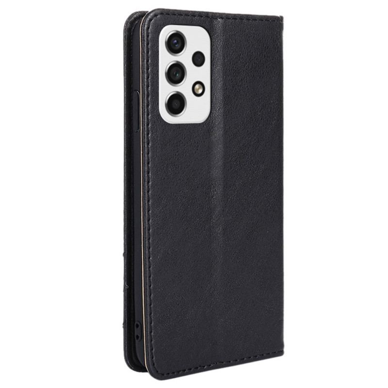 Capa De Celular Para Samsung Galaxy A53 5G Flip Estilo Rebite De Couro