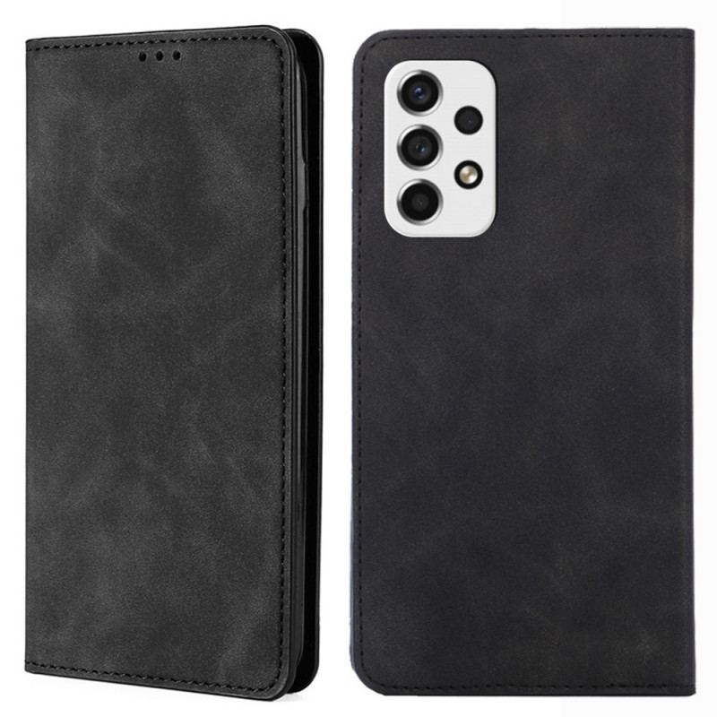 Capa De Celular Para Samsung Galaxy A53 5G Flip Estilo Retrô De Couro