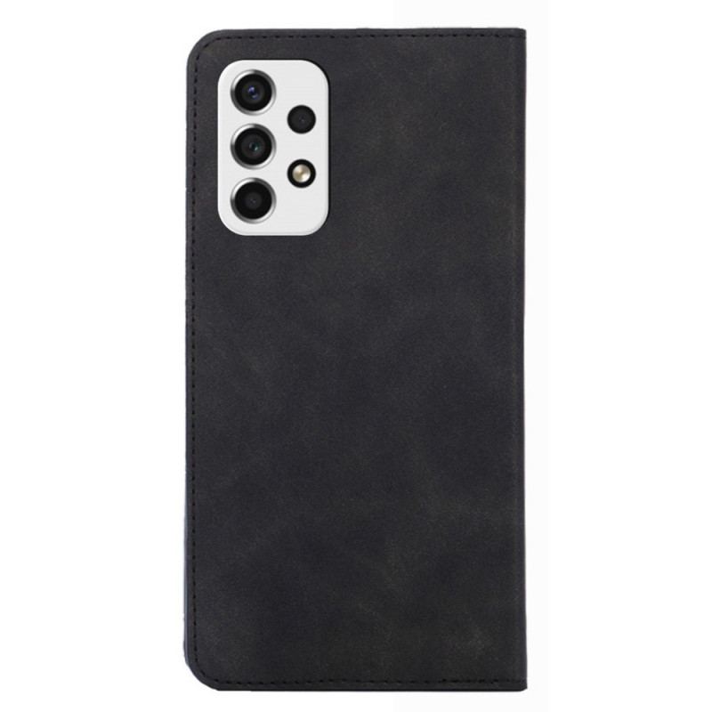 Capa De Celular Para Samsung Galaxy A53 5G Flip Estilo Retrô De Couro