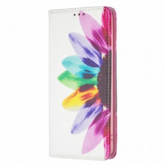 Capa De Celular Para Samsung Galaxy A53 5G Flip Flor Aquarela