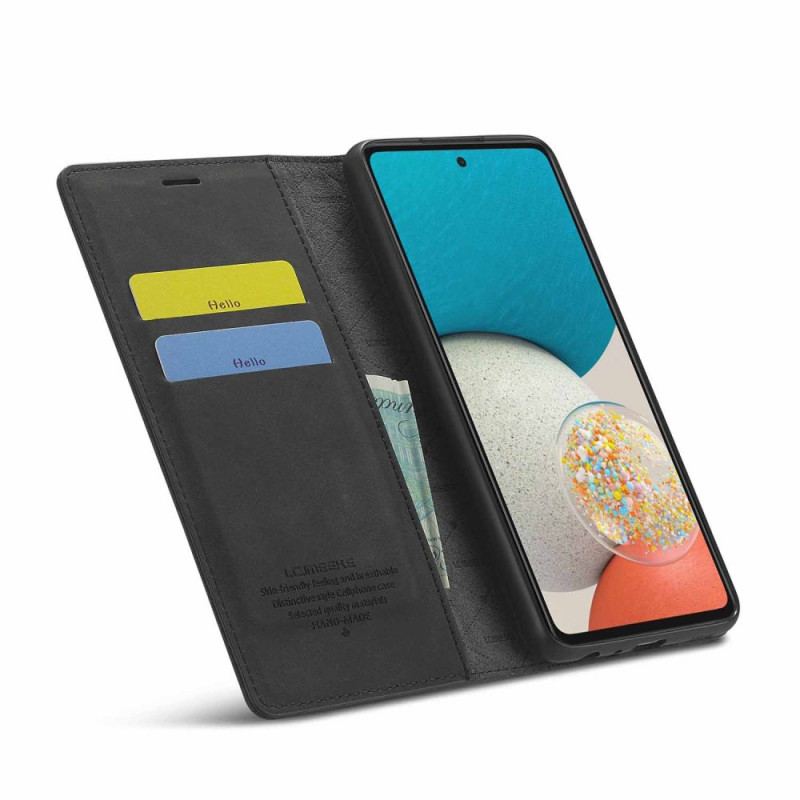 Capa De Celular Para Samsung Galaxy A53 5G Flip Lc.imeeke Efeito Couro