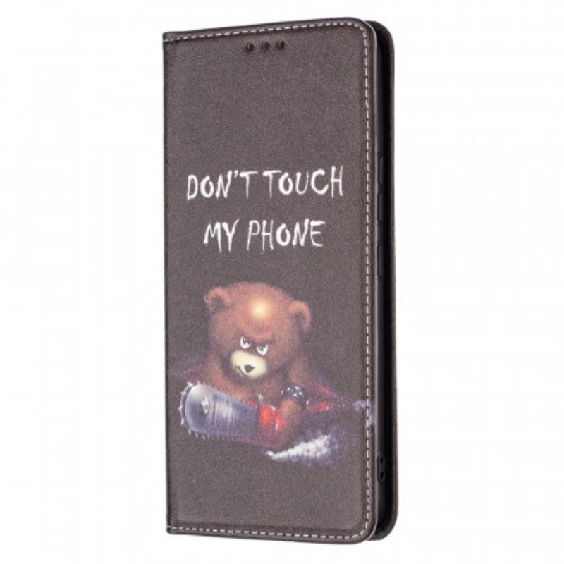 Capa De Celular Para Samsung Galaxy A53 5G Flip Urso Perigoso