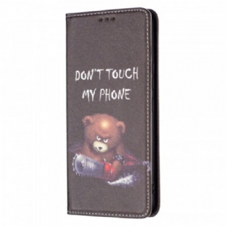 Capa De Celular Para Samsung Galaxy A53 5G Flip Urso Perigoso