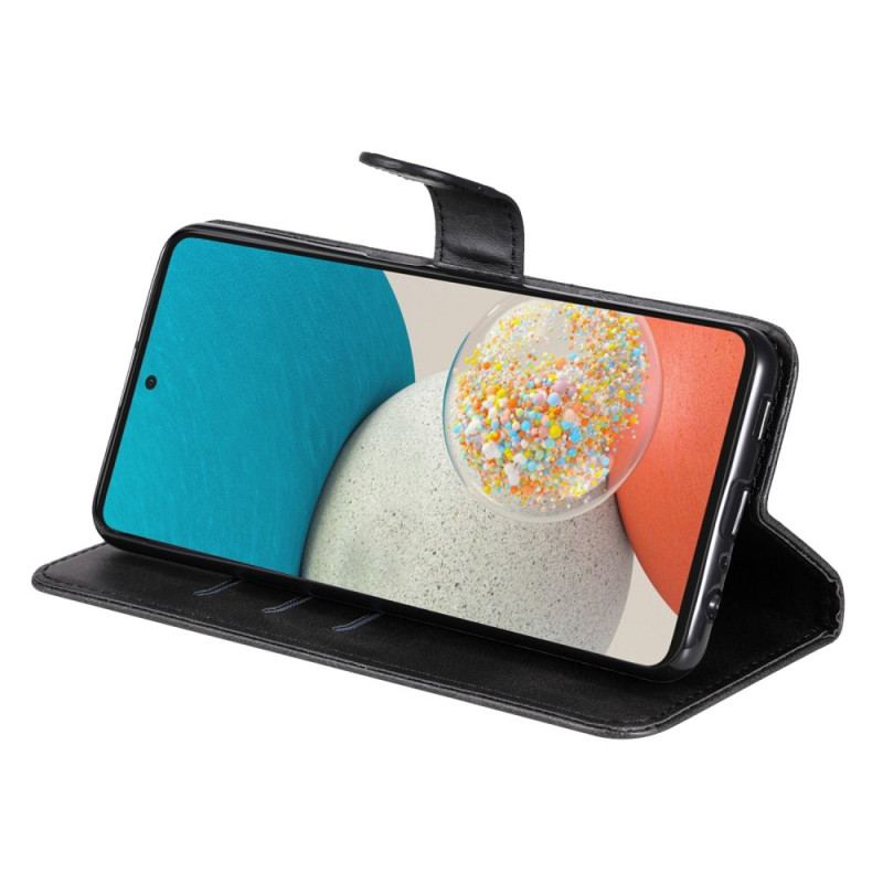 Capa De Couro Para Samsung Galaxy A53 5G Carteira