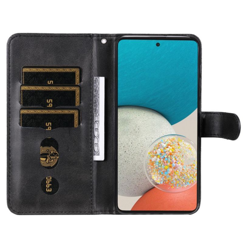 Capa De Couro Para Samsung Galaxy A53 5G Carteira