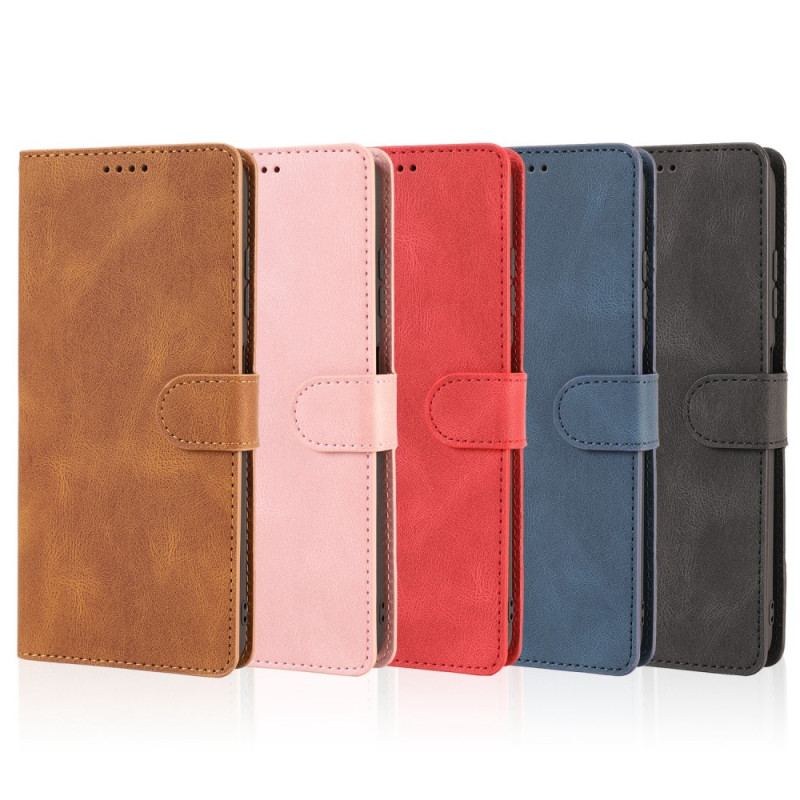 Capa De Couro Para Samsung Galaxy A53 5G De Cordão Estilo De Couro Vintage Com Tiras