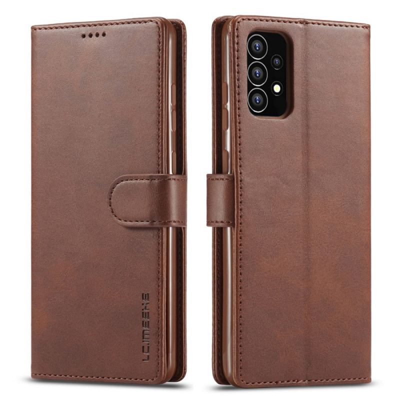 Capa De Couro Para Samsung Galaxy A53 5G Lc.imeeke Efeito Couro