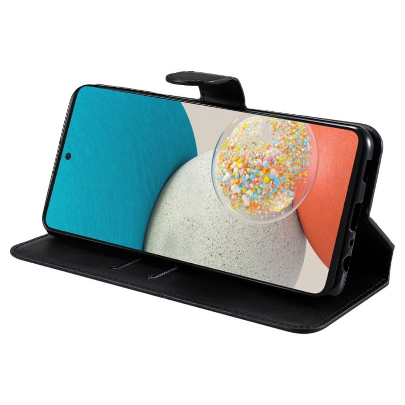 Capa De Couro Para Samsung Galaxy A53 5G Série De Cores Sólidas