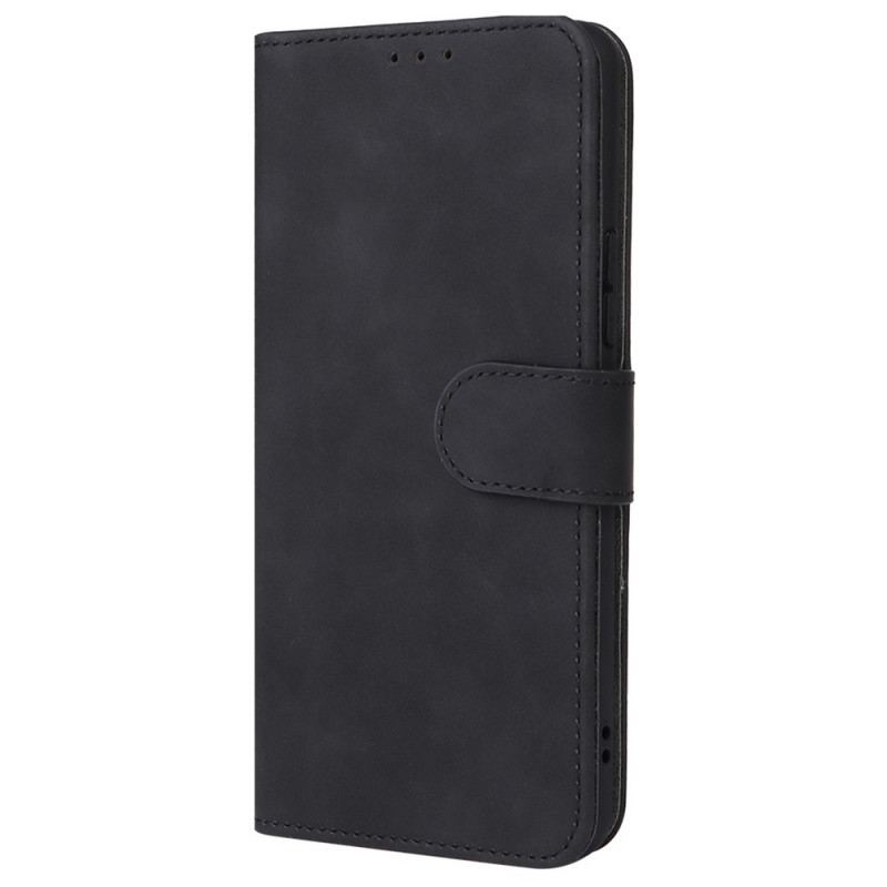 Capa De Couro Para Samsung Galaxy A53 5G Toque De Pele