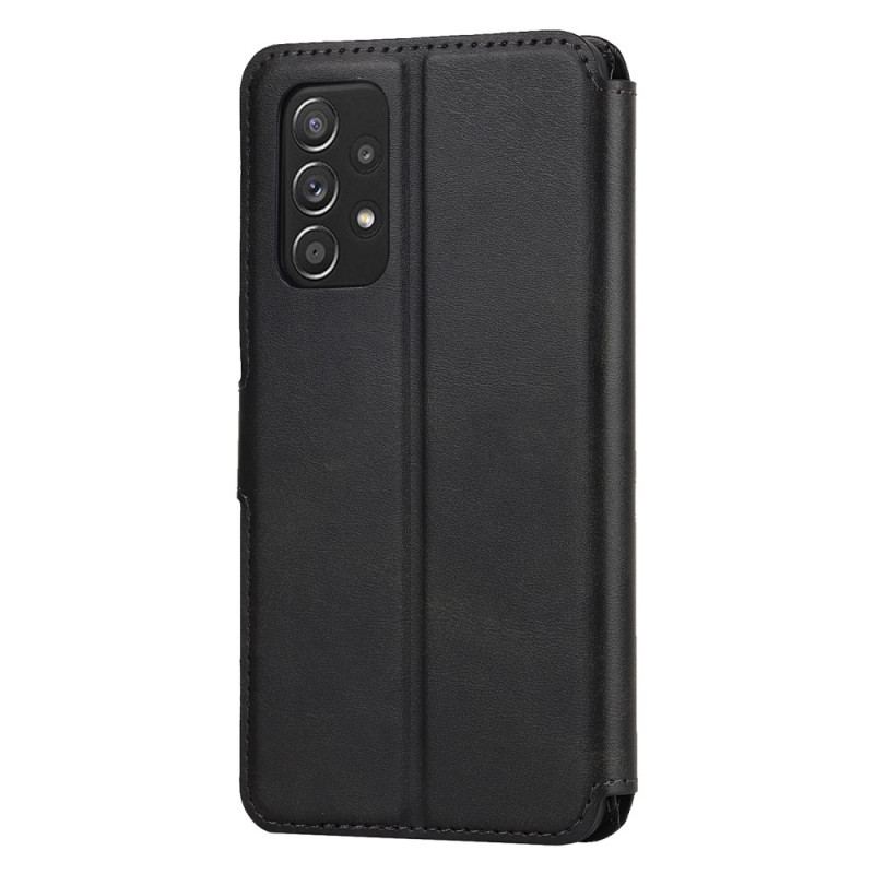 Capa Em Pele Para Samsung Galaxy A53 5G Estilo Retrô De Couro