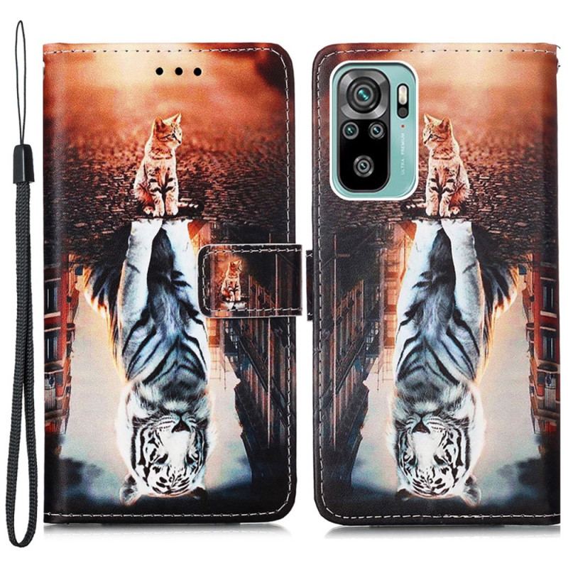 Capa Em Pele Para Samsung Galaxy A53 5G Gatinho