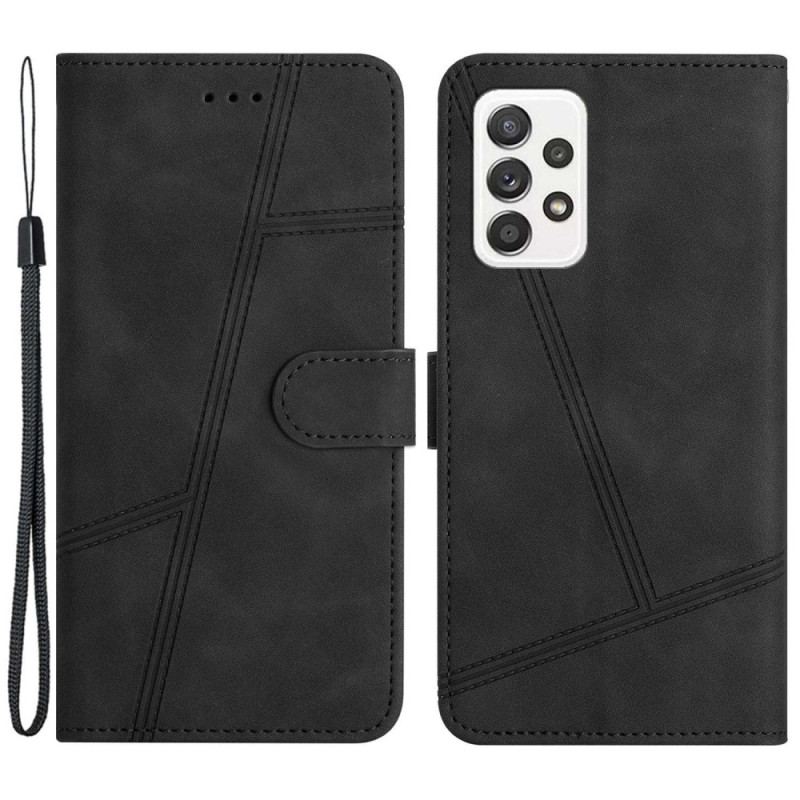 Capa Flip Para Samsung Galaxy A53 5G De Cordão Cordões