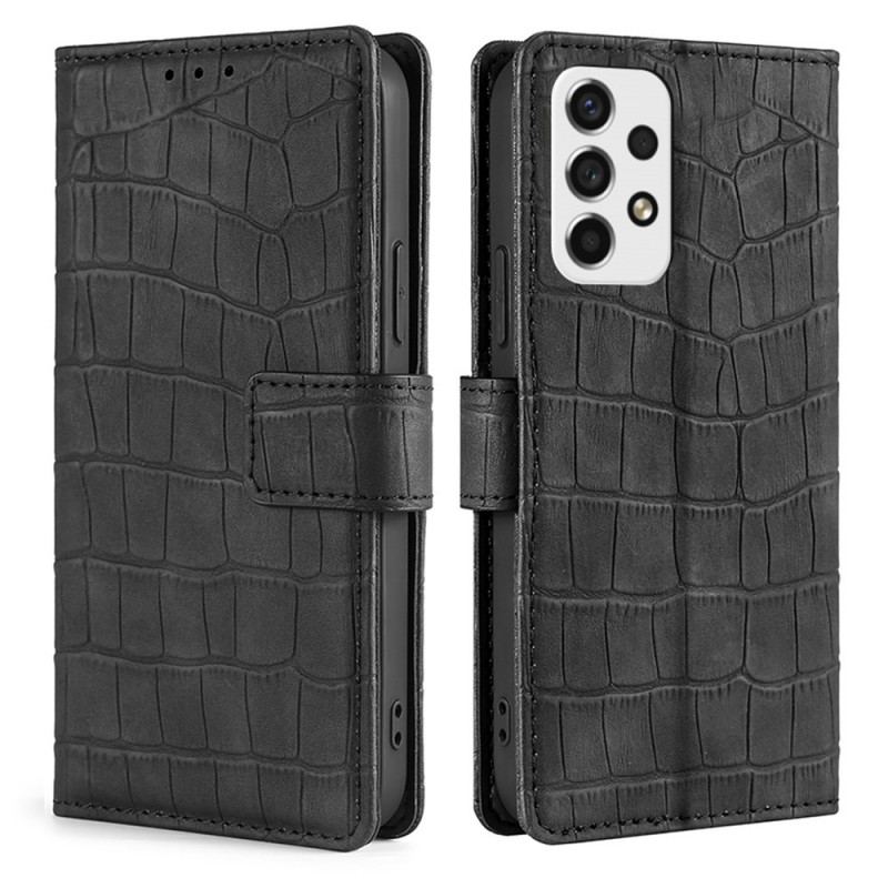 Capa Flip Para Samsung Galaxy A53 5G Crocodilo