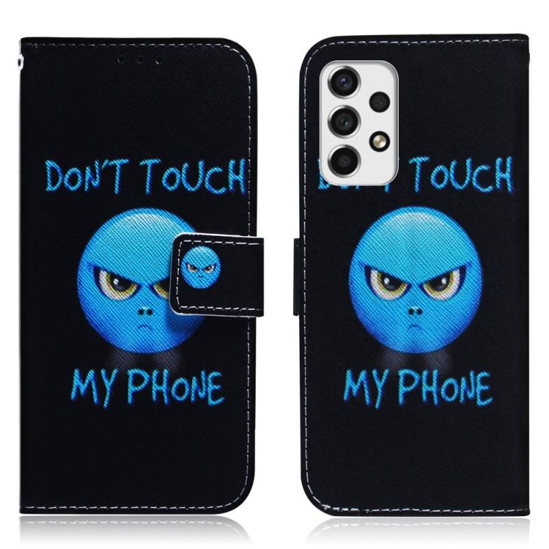 Capa Flip Para Samsung Galaxy A53 5G Emoji Telefone